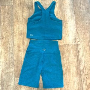 NWOT Beyond Yoga biker set